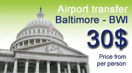 Baltimore airport transfer service is operated from BWI airport to Washington DC hotels