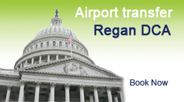 Book your transportation between Reagan airport and hotels or private adresses